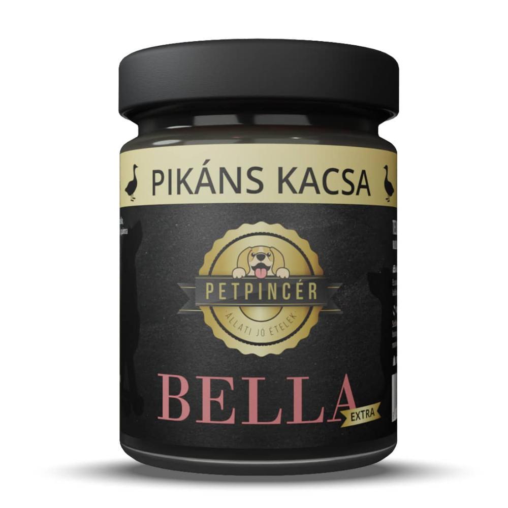 Kacsahús menü főtt kutyaeledel 80% hústartalommal 300 g, Petpincér Bella Extra